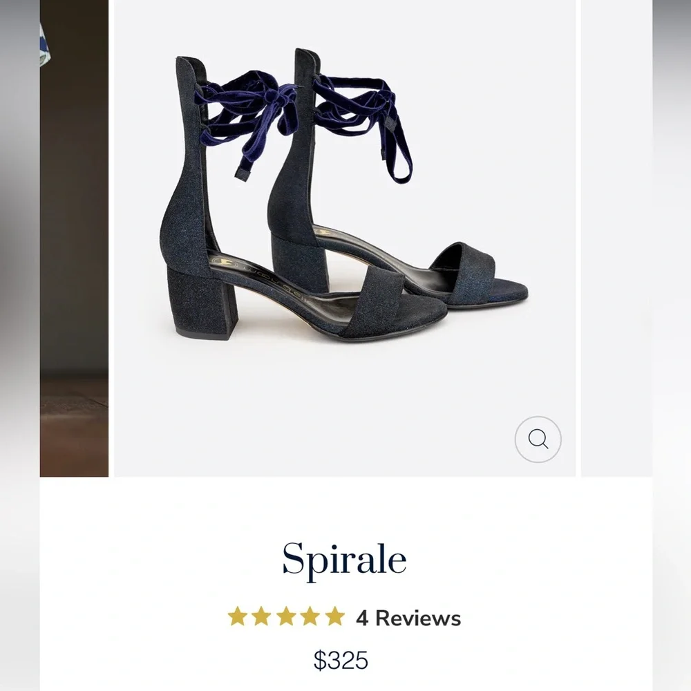 moon d’elle - Spirale Heels in Dark Stella - Picture 3 of 10